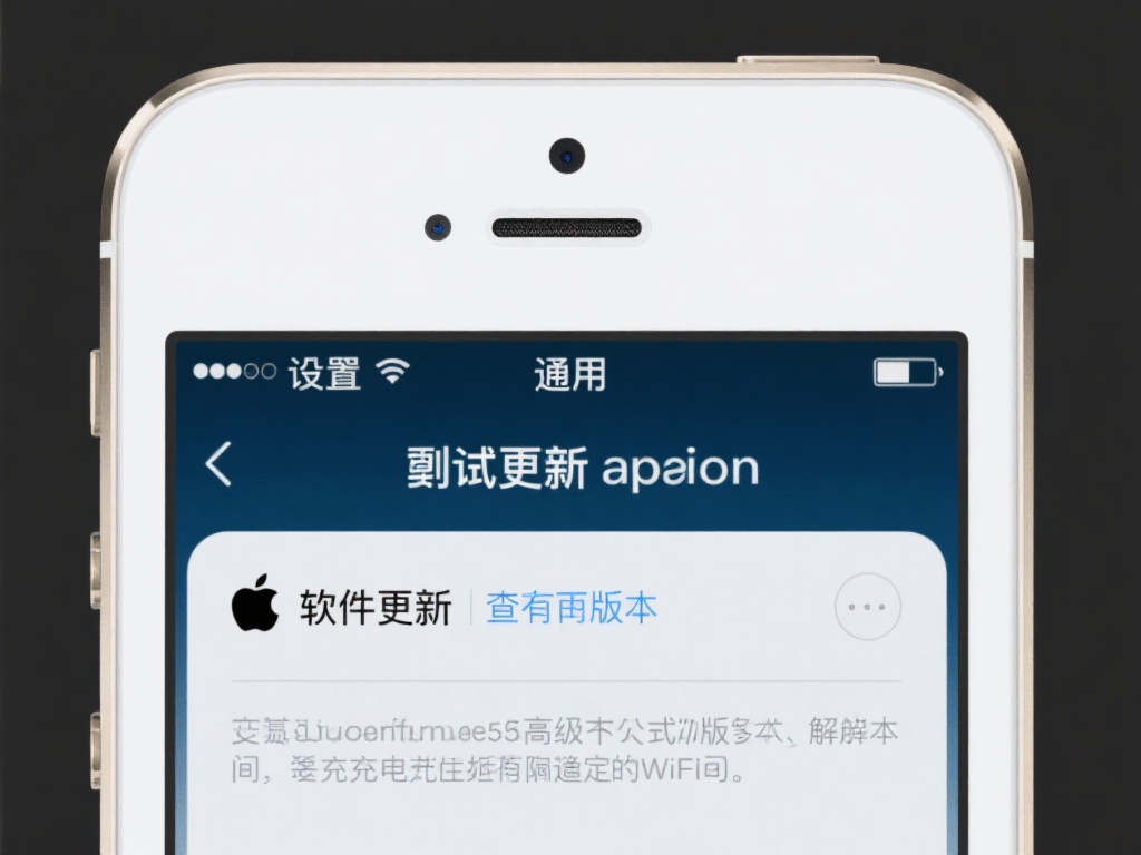更新操作系统
尝试更新苹果5s的操作系统至最高可